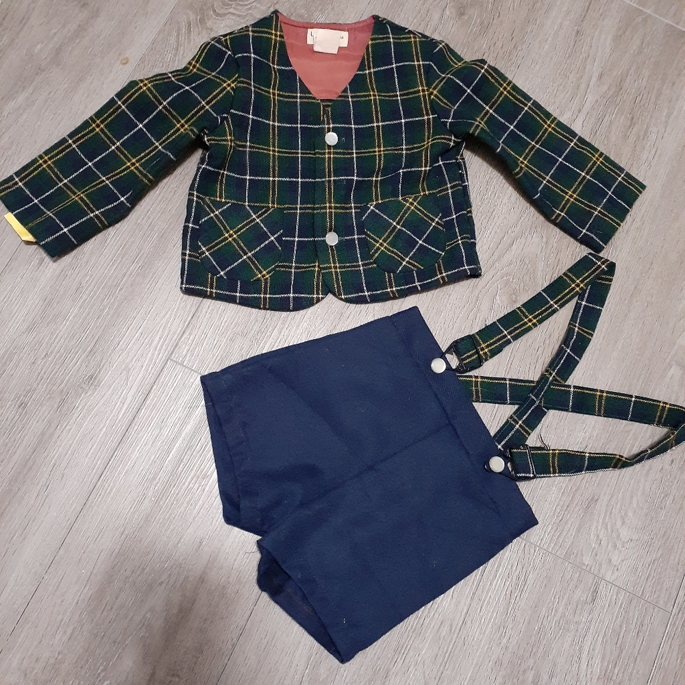 Vintage Blazer Shorts Toddler Suit Plaid By Good Lad